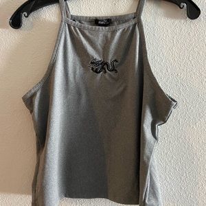 Dragon embroidery tank